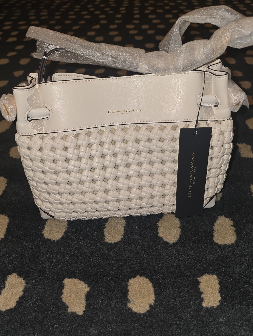 DONNA KARAN - CASHMERE WOVEN CROSSBODY
